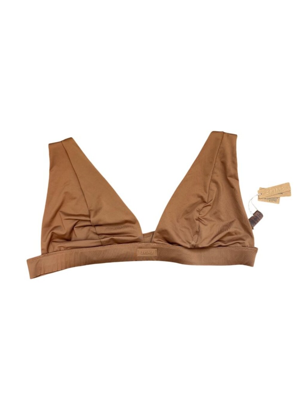 NEW Skims Plunge Bikini Top Brown Size 4X NWT SW-PLG-0742